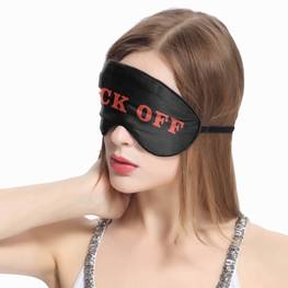 Sleeping Eye Mask Fuck Off Typography