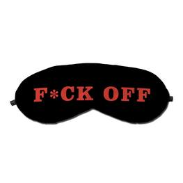 Sleeping Eye Mask Fuck Off Typography